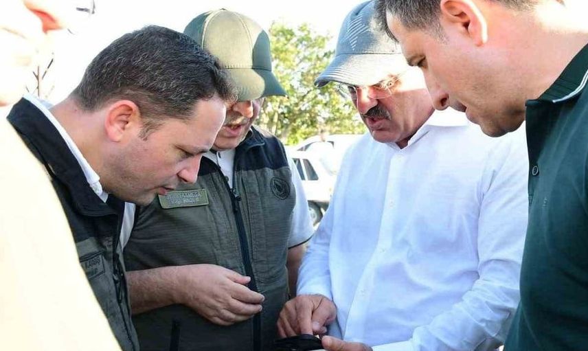 Vali Toraman, Biga'daki yangını yerinde inceledi