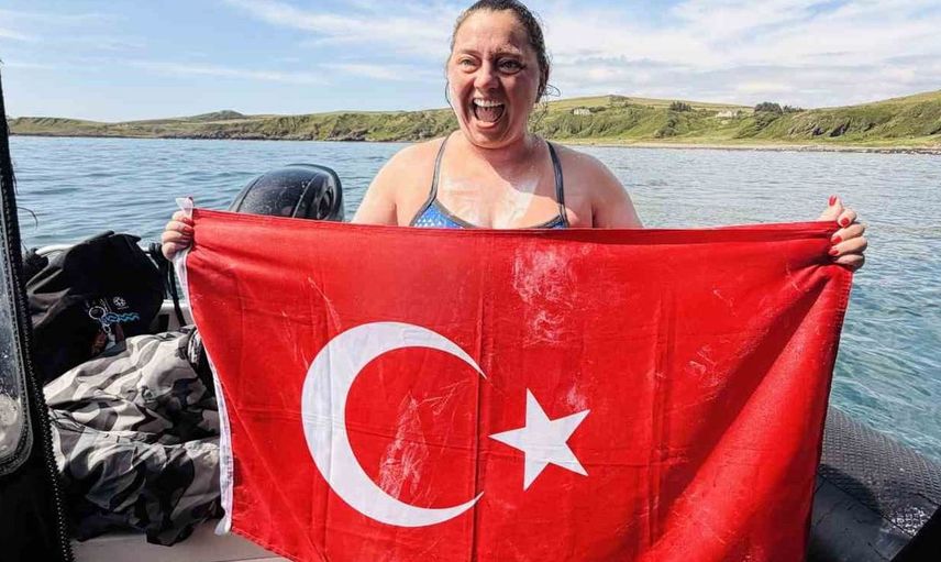 Melisa Uluarslan, Kuzey Kanalı’nı geçen 3. Türk kadın sporcu oldu