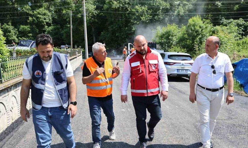 Atakum'un yolları yenileniyor: Başkan Türkel'den sürekli çalışma sözü