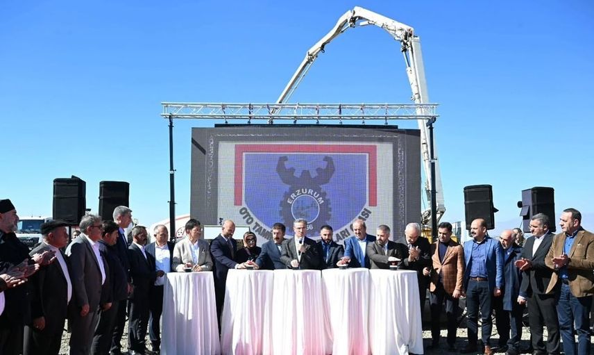 Erzurum'da yeni sanayi sitesi için temel atıldı