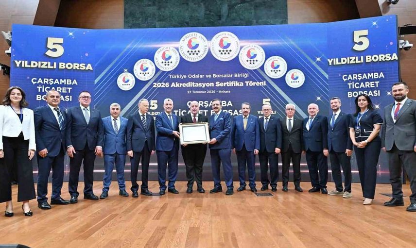 Çarşamba Ticaret Borsası 5 yıldızlı borsa statüsünü korudu