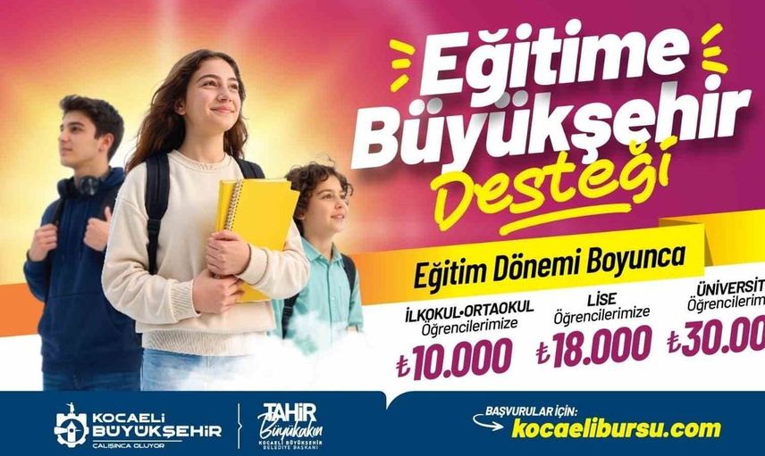 Kocaeli Büyükşehir Belediyesi'nden öğrencilere dev destek: 650 milyon TL ayırdı
