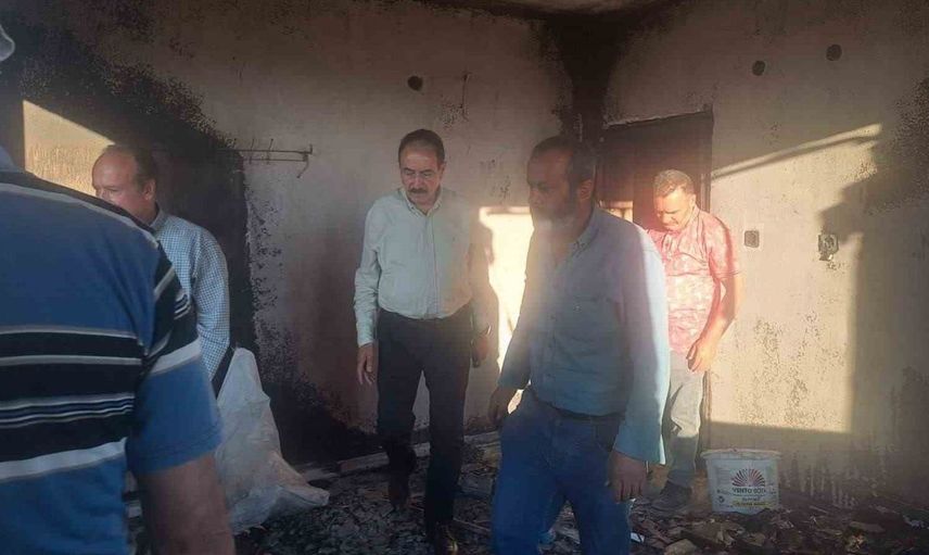 Mesob başkanı şevket keskin’den yangınzede esnafa ziyaret
