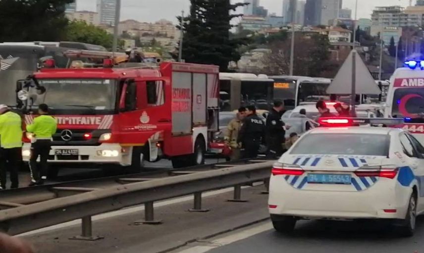 15 Temmuz Şehitler Koprüsü’nde zincirleme kaza: Çok sayıda yaralı var