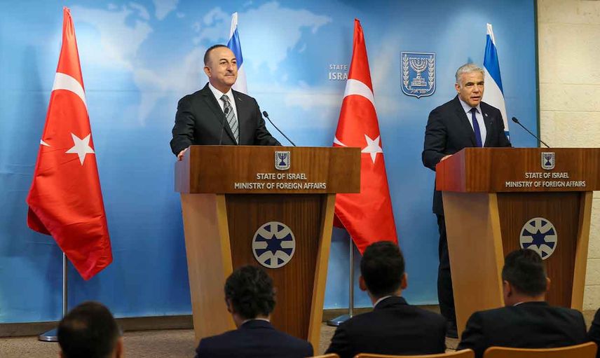 15 yıl sonra bir ilk: Dışişleri Bakanı Mevlüt Çavuşoğlu, İsrail Dışişleri Bakanı Yair Lapid ile ortak basın açıklaması gerçekleştirdi!