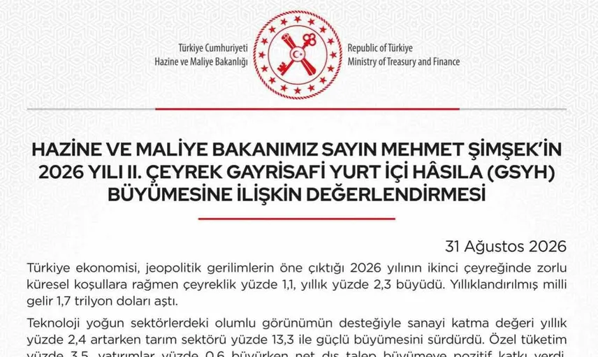 Bakan Şimşek'ten ekonomik değerlendirme: Kaynakların etkin kullanımı ve büyüme süreci vurgusu
