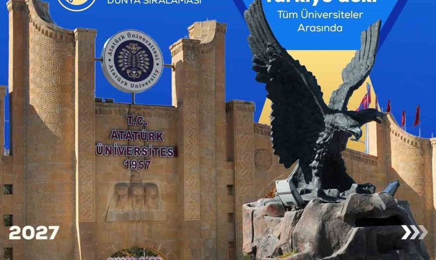 Atatürk Üniversitesi, THE 2027 sıralamasında Türkiye'de yükselişini sürdürüyor