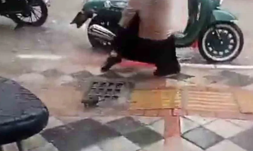 Bartın'da sağanak yağışla birlikte ilginç anlar yaşandı