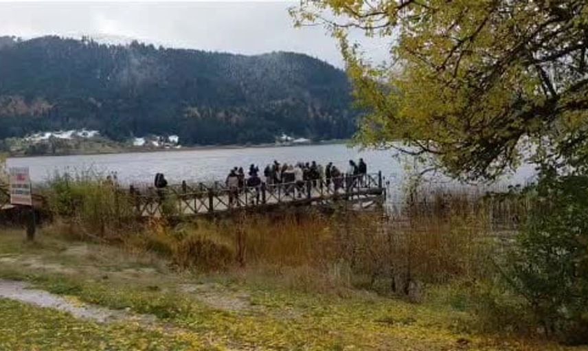 Abant'ta sonbahar ve kış manzaraları bir arada
