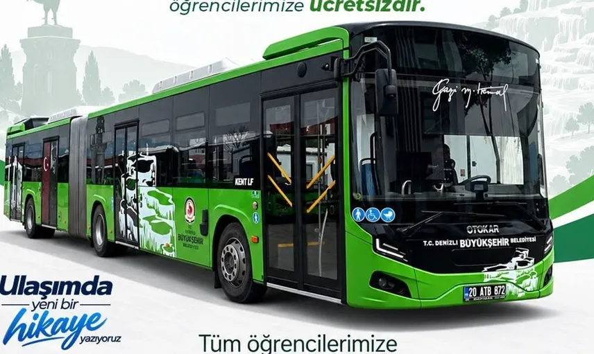 Denizli'den öğrencilere ulaşım desteği: Ücretsiz otobüs seferleri başlıyor