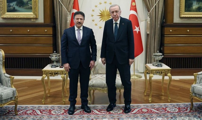 Cumhurbaşkanı Erdoğan, esnaf temsilcisi Mehmet Yiğiner’i kabul etti