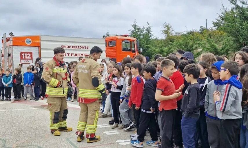 Sinop'ta yangın güvenliği eğitimi ile öğrencilere hazırlık sağlandı