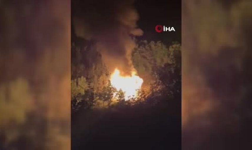 İnegöl'de barakada çıkan yangın, vatandaşları endişelendirdi