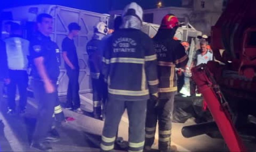 Gaziantep'te meydana gelen kazada can kaybı ve yaralılar var