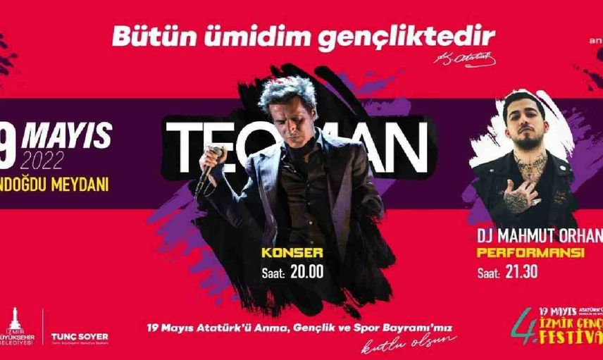 19 Mayıs İzmir Fener Alayı saat kaçta? 19 Mayıs Teoman konseri saat kaçta, nerede, ne zaman?