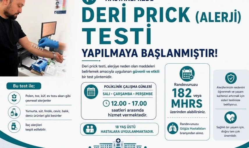 Boyabat'ta modern alerji tanı hizmeti hayata geçti