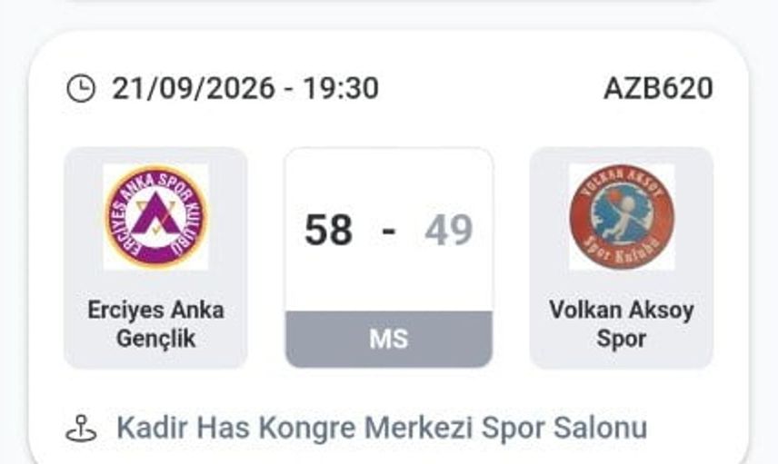 Kayseri basketbol liginde yeni sezon heyecanı başladı