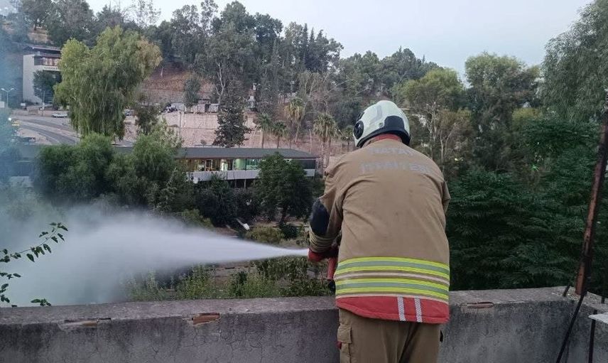Kırıkhan'da bahçe yangını kontrol altına alındı