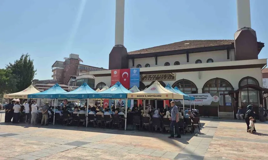 Düzce'de mevlid-i nebi haftası coşkuyla başladı