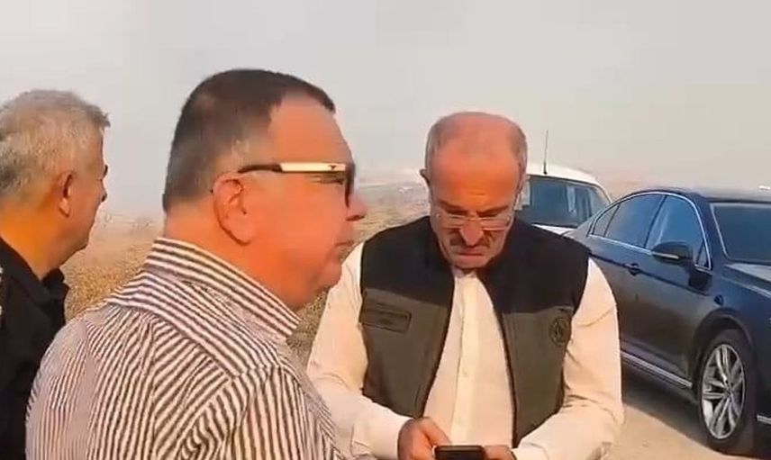Çanakkale Valisi Toraman, yangın bölgesinde incelemelerde bulundu