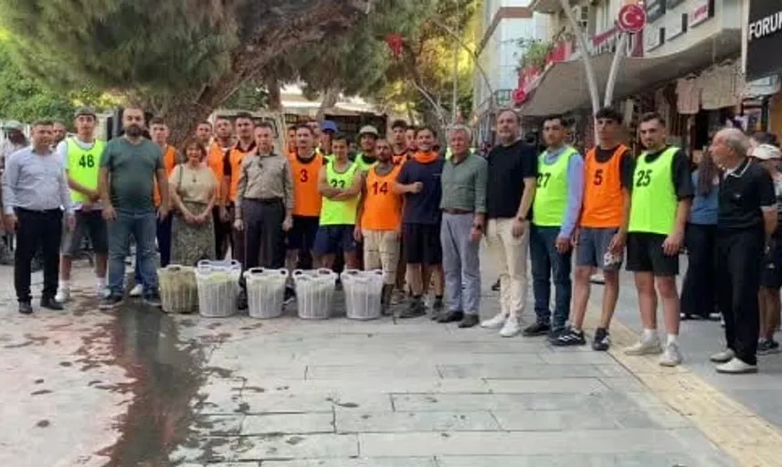 Alaşehir festivali, kelter çekme yarışmasıyla başladı