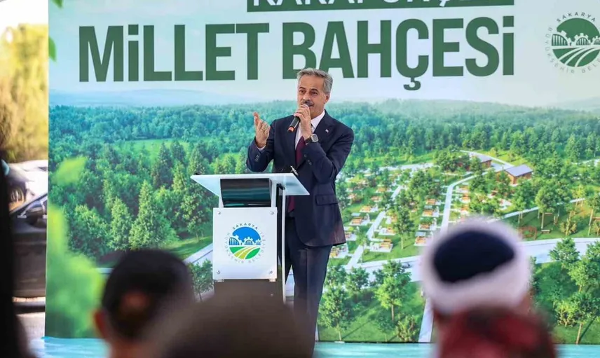 Karapürçek'te millet bahçesi temeli atıldı, termal turizm müjdesi verildi