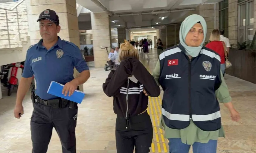 Samsun'da alışveriş merkezinden hırsızlık yapan kadın tutuklandı