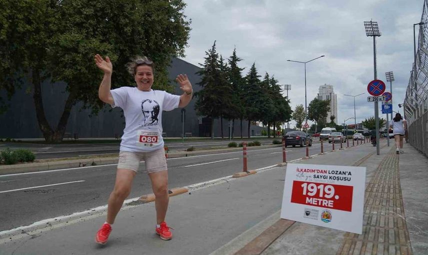 Samsun'da Lozan'ın 103. yılında Ata'ya saygı koşusu düzenlendi
