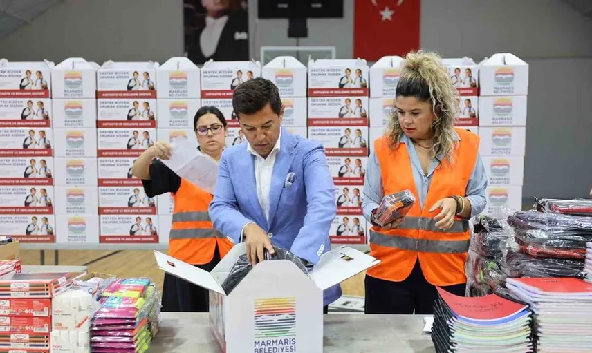 Marmaris'te eğitim desteğiyle yeni öğretim yılına hazırlık başladı