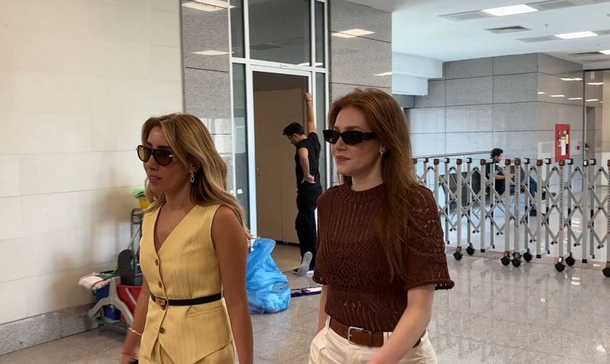 Elçin Sangu adliyeye ifade vermek için geldi