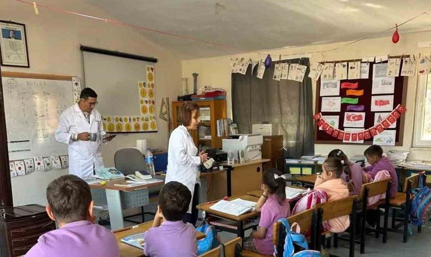 Nazilli'de ilkokul öğrencilerine ağız ve diş sağlığı eğitimi verildi