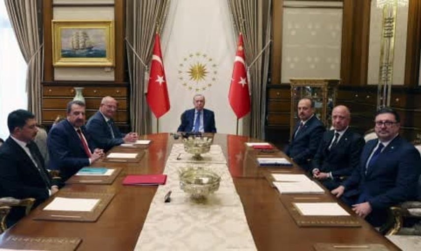 Cumhurbaşkanı Erdoğan, vali canbolat ve ekibiyle bir araya geldi