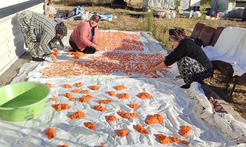 Kadınlar dayanışma ile tarhana geleneğini yaşattı