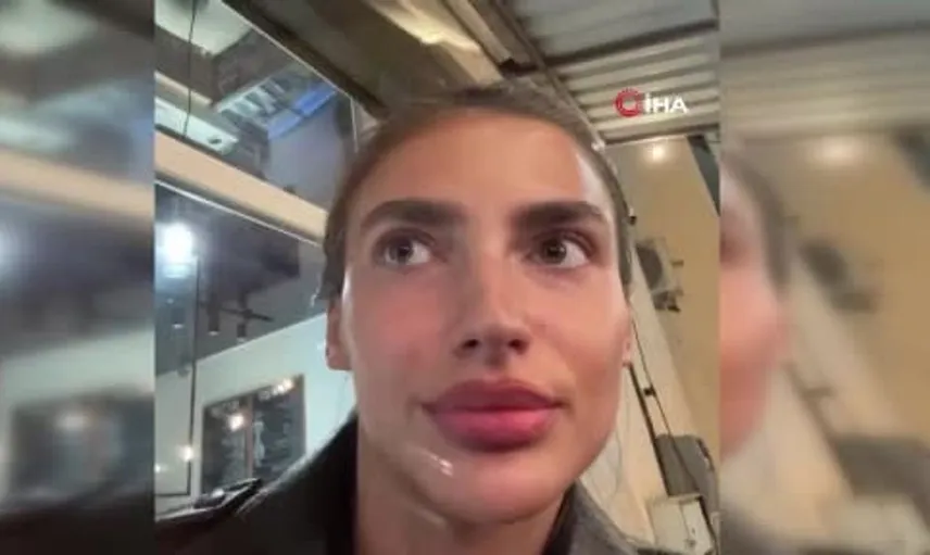 Harkov'da video çeken kadın füzeyle korku dolu anlar yaşadı
