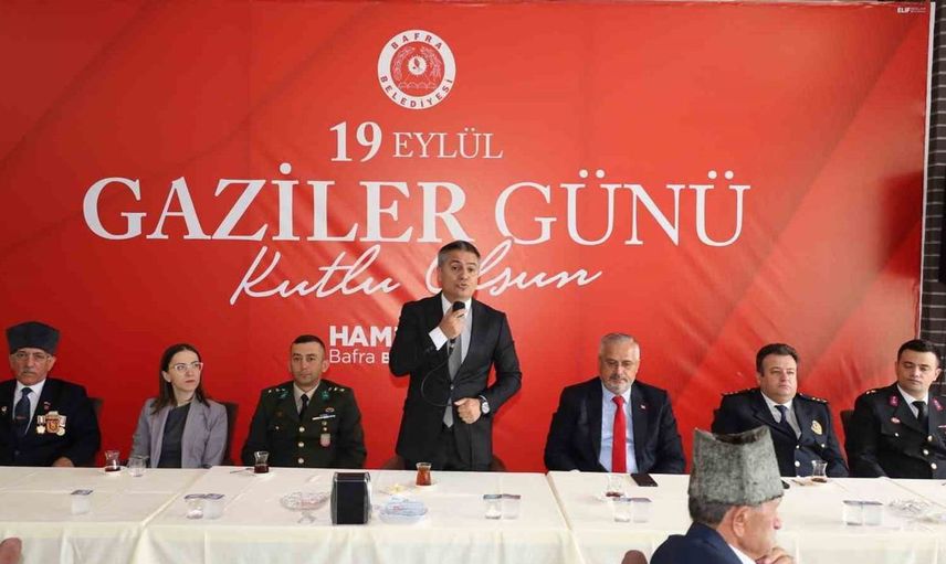 Bafra’da gazilerimizi onurlandıran anlamlı etkinlikler