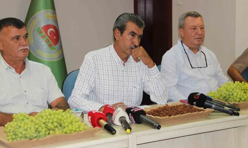 Kuru üzüm üreticilerinden taban fiyat için acil çağrı