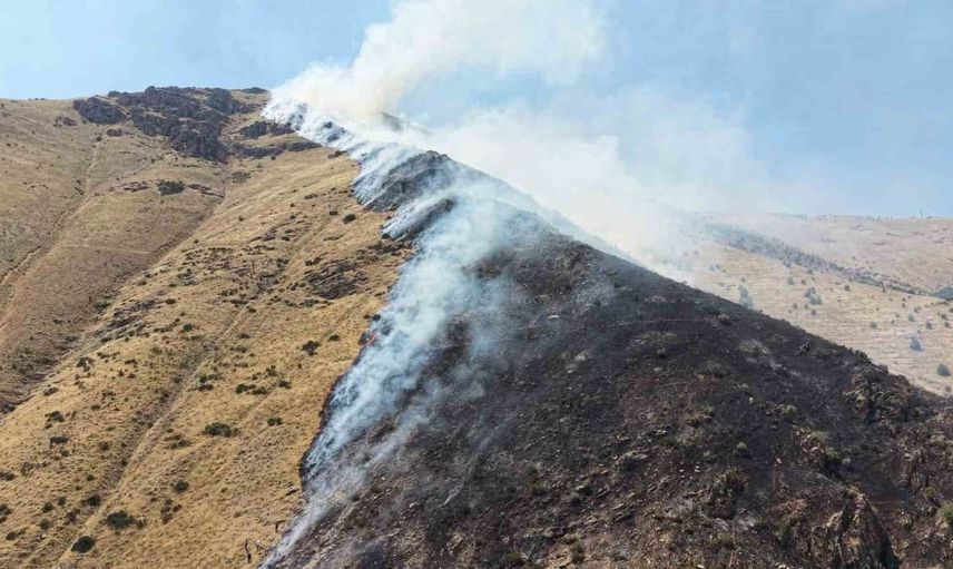 Elazığ’da dağlık alanda çıkan yangında 1 şüpheli gözaltına alındı