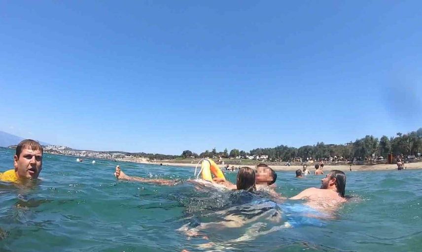 Gömeç'te bir kişi boğulma tehlikesi geçirdi