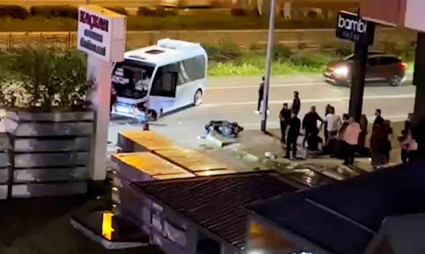 Rize'de minibüs ile motosiklet kazasında bir kişi hayatını kaybetti