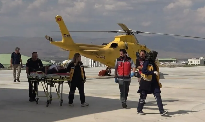19 yaşındaki gencin traktör kazası sonrası hastaneye sevk edilmesi