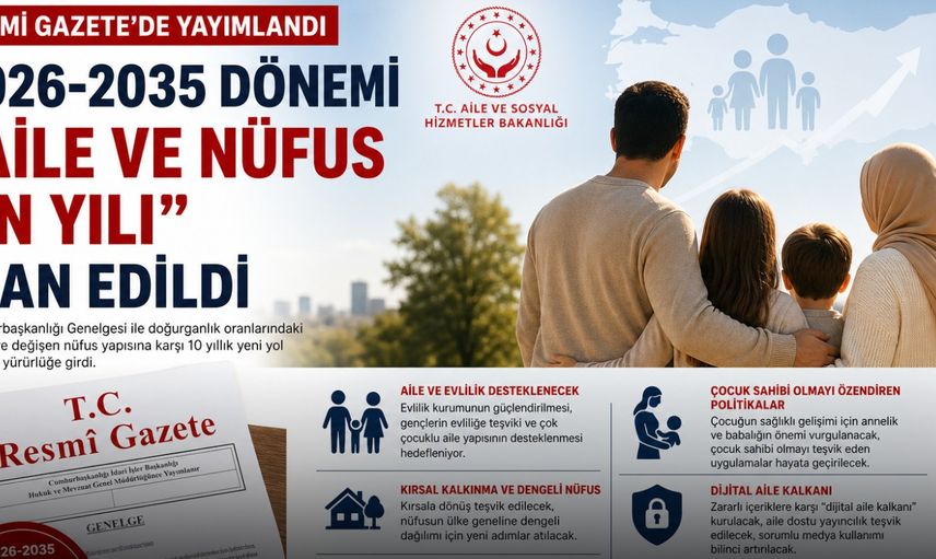 2026-2035 “Aile ve Nüfus On Yılı” dönemi resmen ilan edildi
