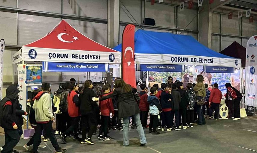 Çorum'da bilim şenliği binlerce öğrenciye kapılarını açtı