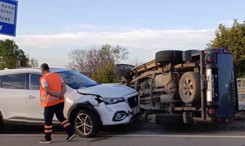 Tekirdağ'da otomobil kaçırıldı, yayaya ve 2 araca çarpan sürücü yakalandı