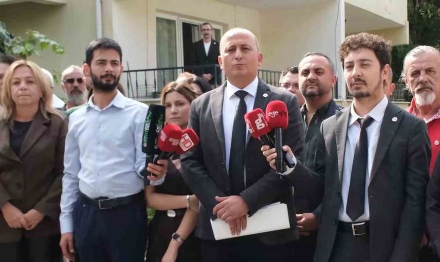 Ev hapsindeki yöneticinin basın açıklamasında gergin anlar: Site yöneticisinden tepki