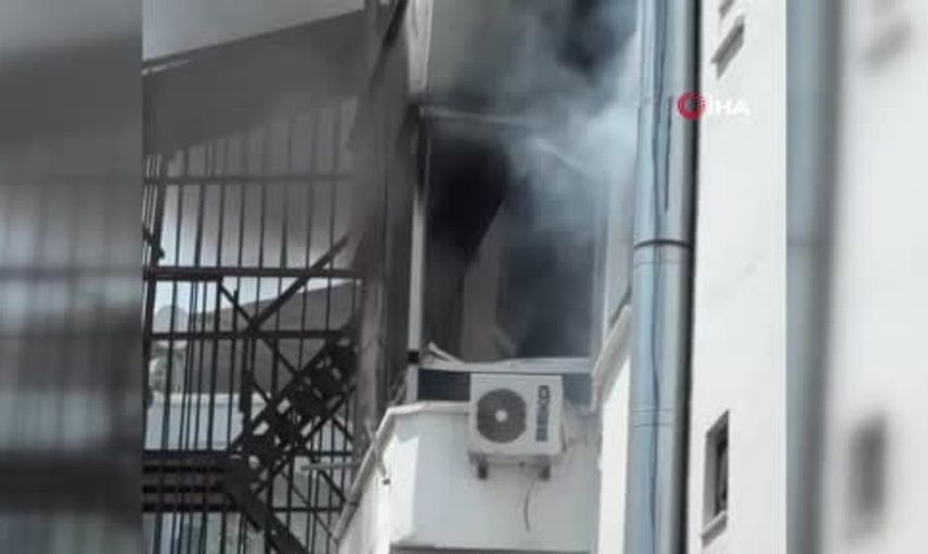 Mersin’deki otelde çıkan yangında 9 kişi dumandan etkilendi