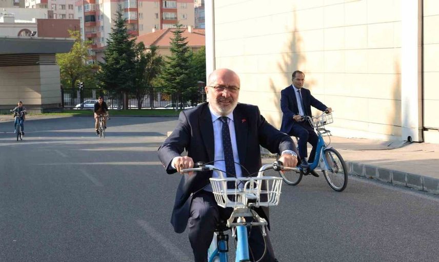 Kayseri Üniversitesi'nde çevre dostu ulaşım için kampüs etkinliği
