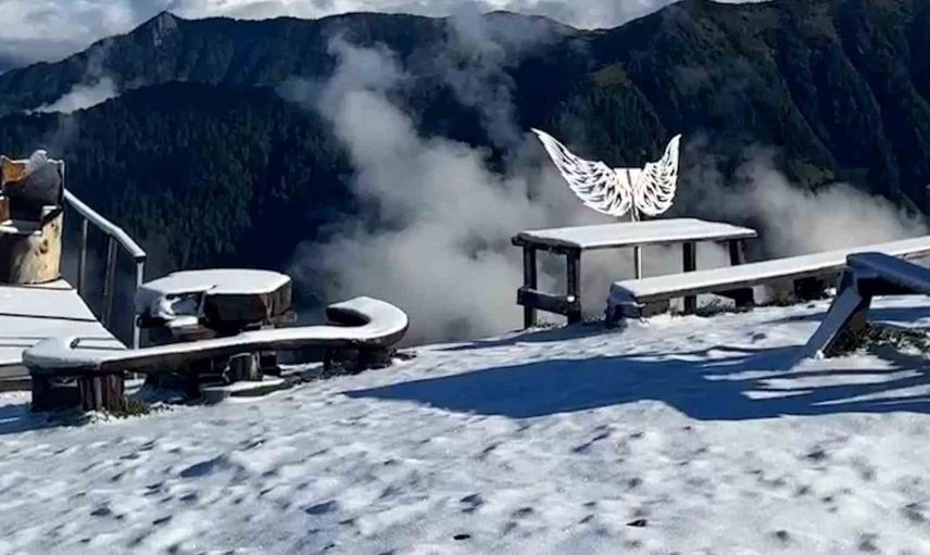 Rize'nin yüksek yaylaları kış mevsimine hazır: Kar manzarası etkileyici