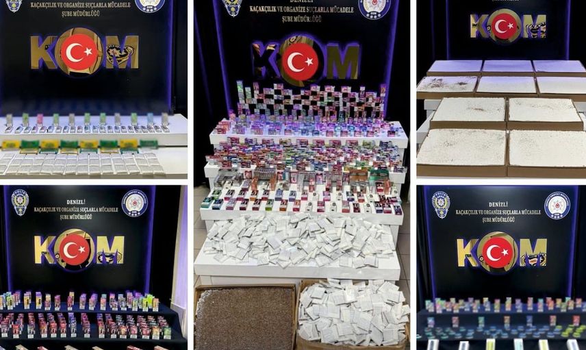Denizli'de kaçakçılık operasyonu: İki kişi tutuklandı