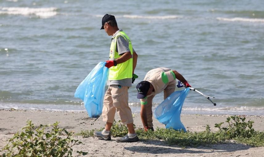 Tekirdağ sahillerindeki temizlik seferberliği: 210 ton deniz çöpü toplandı