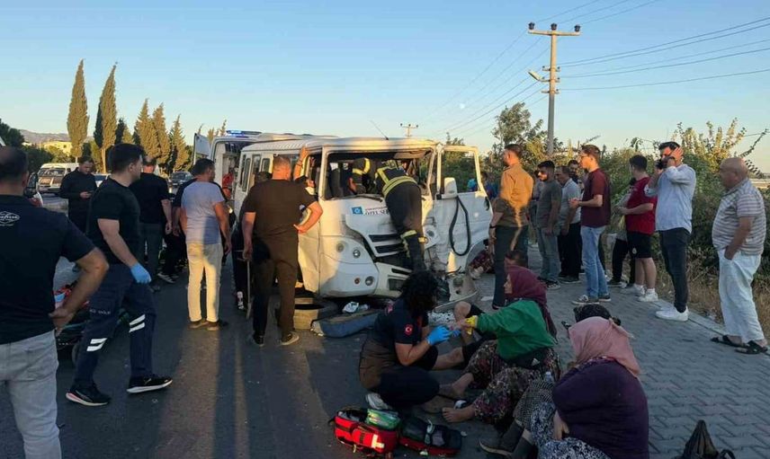 Aydın'da beton mikseri iki araca çarptı: 10 yaralı